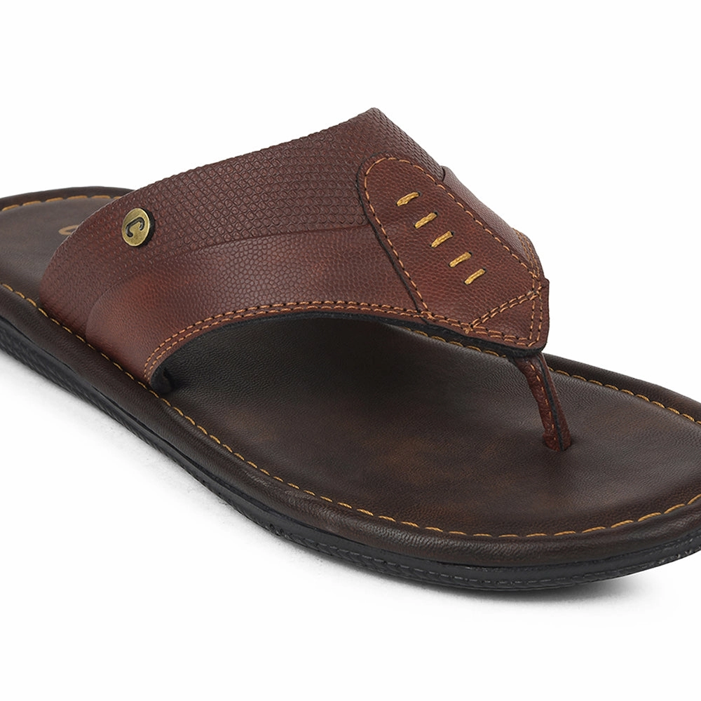 Coolers Tan Casual Slipper For Mens AOL-13 By Liberty Spongebob Gary The Snail Slippers