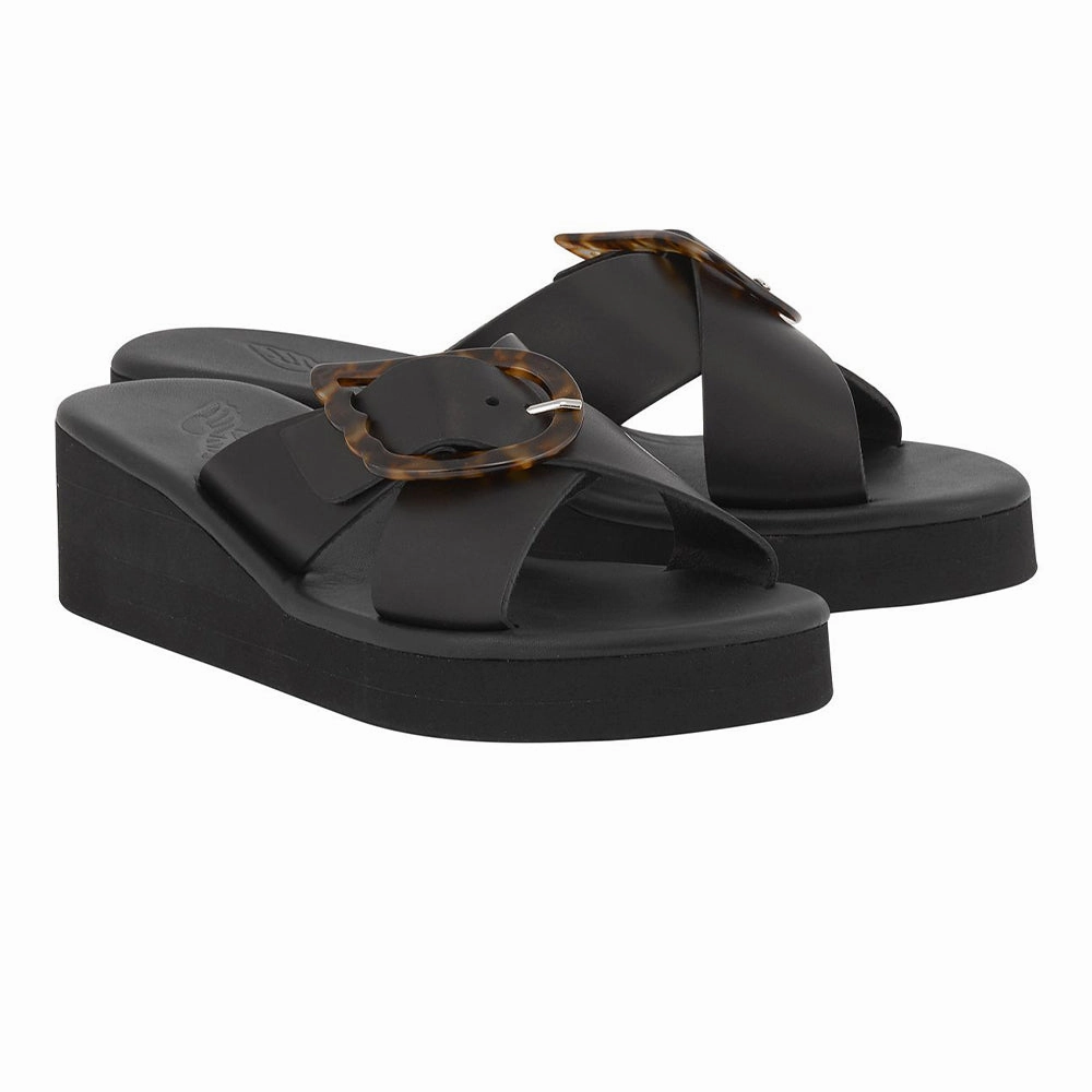 Thais Rainbow Black/Tortoiseshell Sandals Barbados Photos
