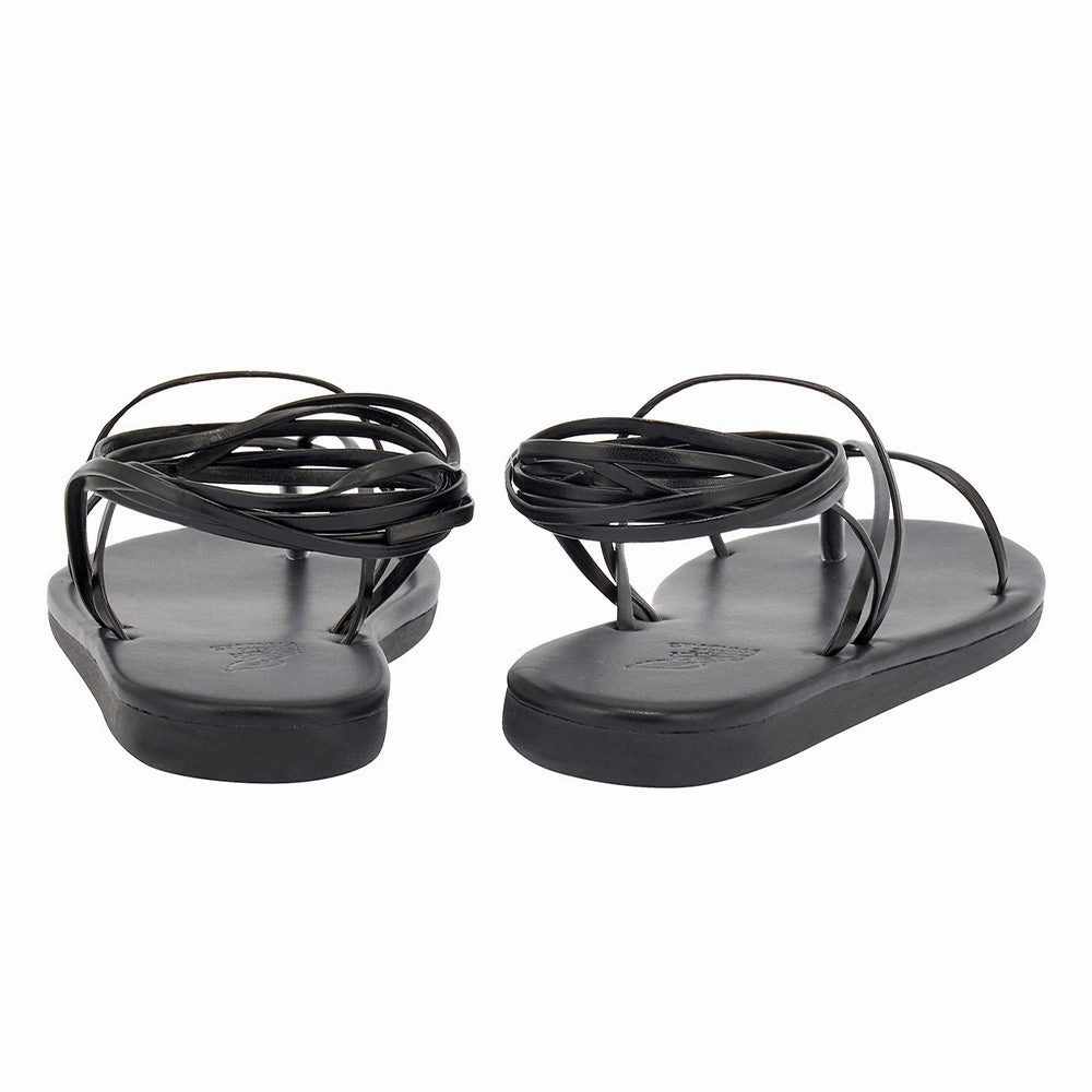 String Flip Flop Black Cushion Sandals