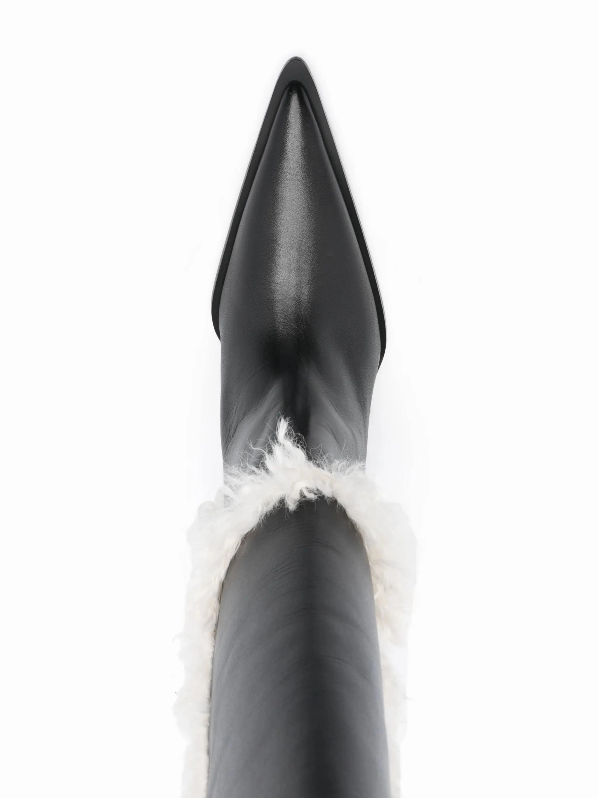 Dress Boots 85mm shearling-detail leather boots