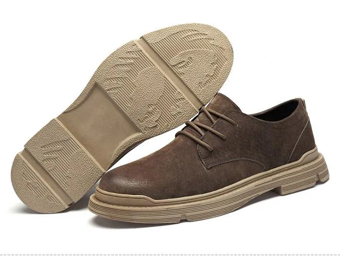 West Louis Suede Leather Shoes With Ankle Plantar Fasciitis Casual Shoes