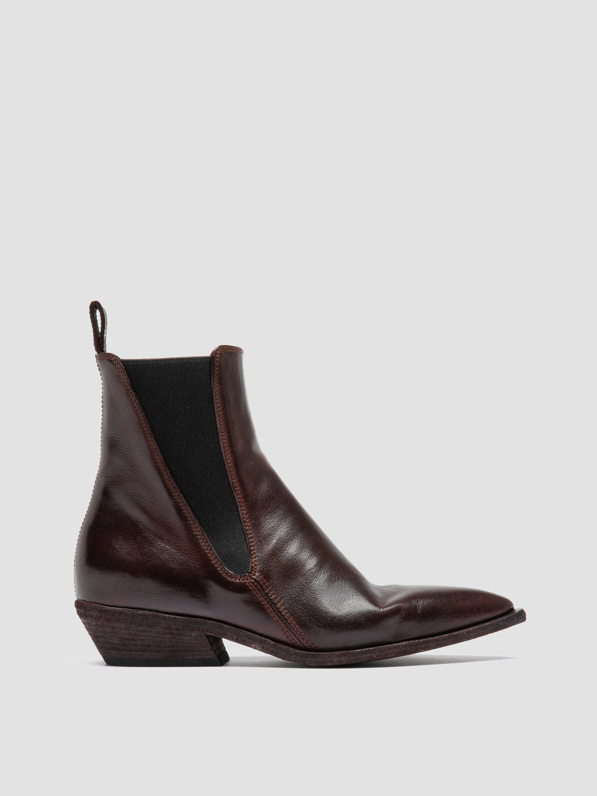 NOELIE DD 101 - burgundy Leather Chelsea Boots Red Wings Boots