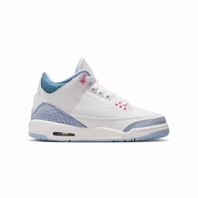 Kids Air Jordan 3 'Denim Pink Glow' Korean Sneakers