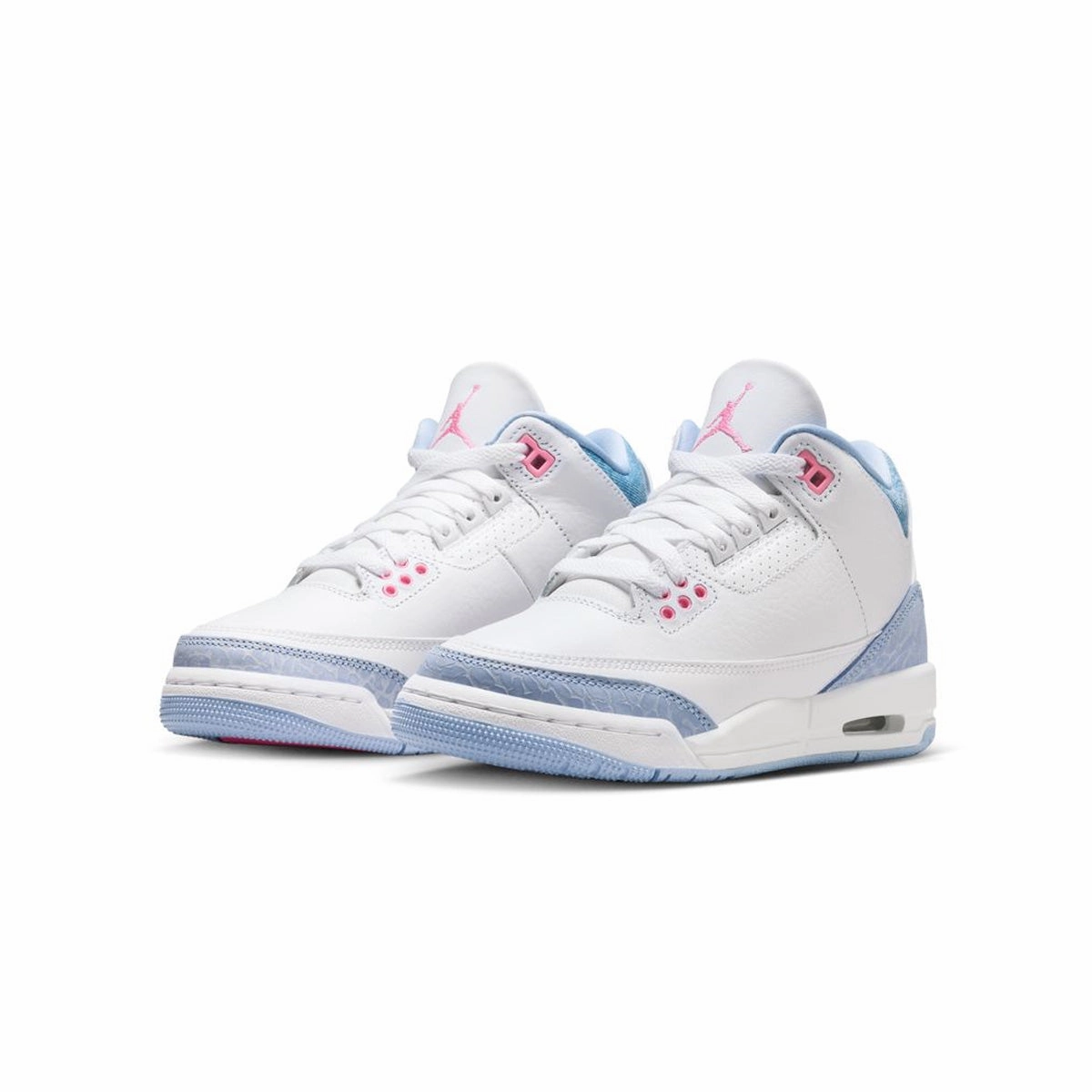 Kids Air Jordan 3 'Denim Pink Glow' Vionic Sneakers Sale