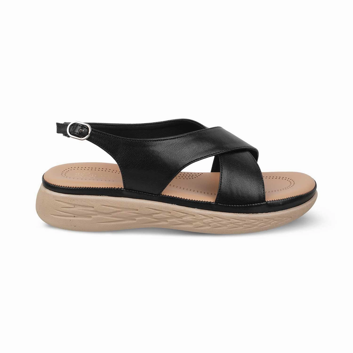 The Havit Black Women's Casual Wedge Sandals Tresmode Antonio Melani Sandals