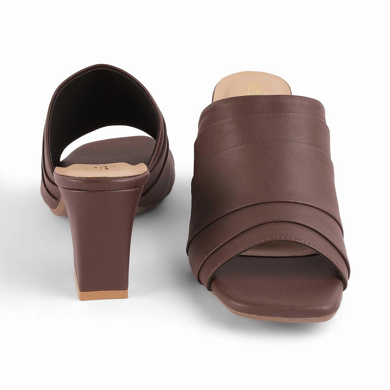 Kenneth Cole Gentle Souls Sandals Tresmode Coco Brown Women's Dress Block Heel Sandals