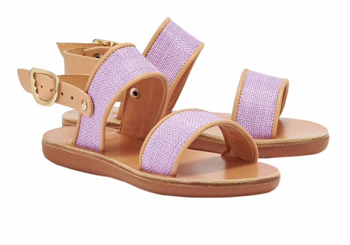 Little Clio Rafia Soft Lila/Natural Swiftwater Sandals