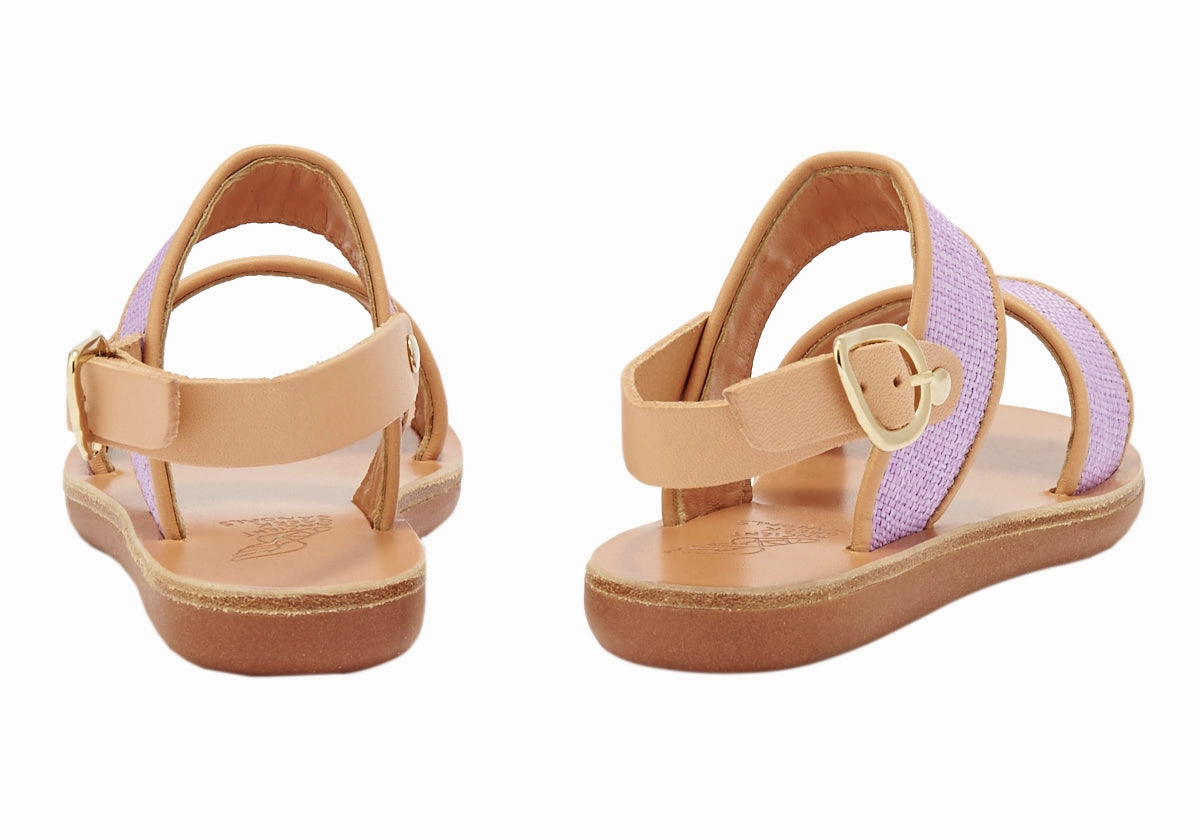 Fitflop Sandals Little Clio Rafia Soft Lila/Natural