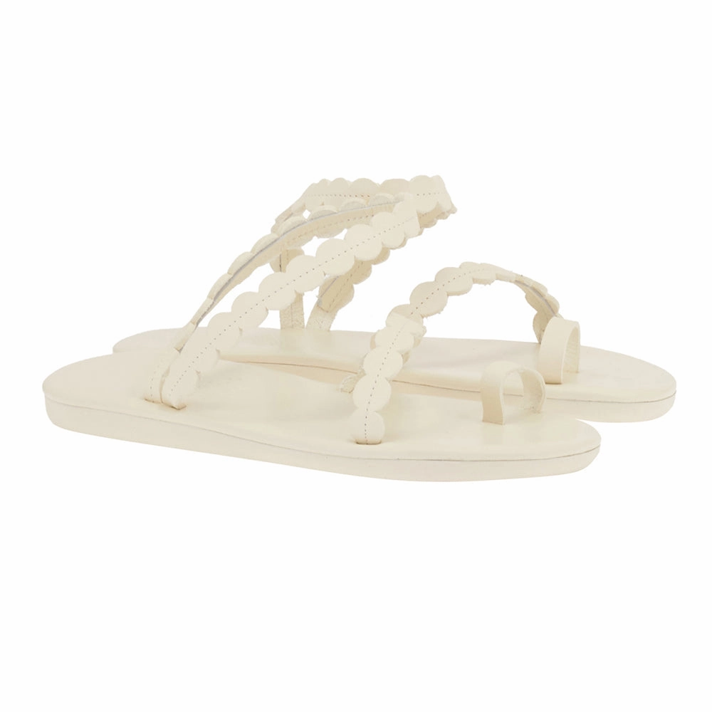 Aura Off White Suede Sandals