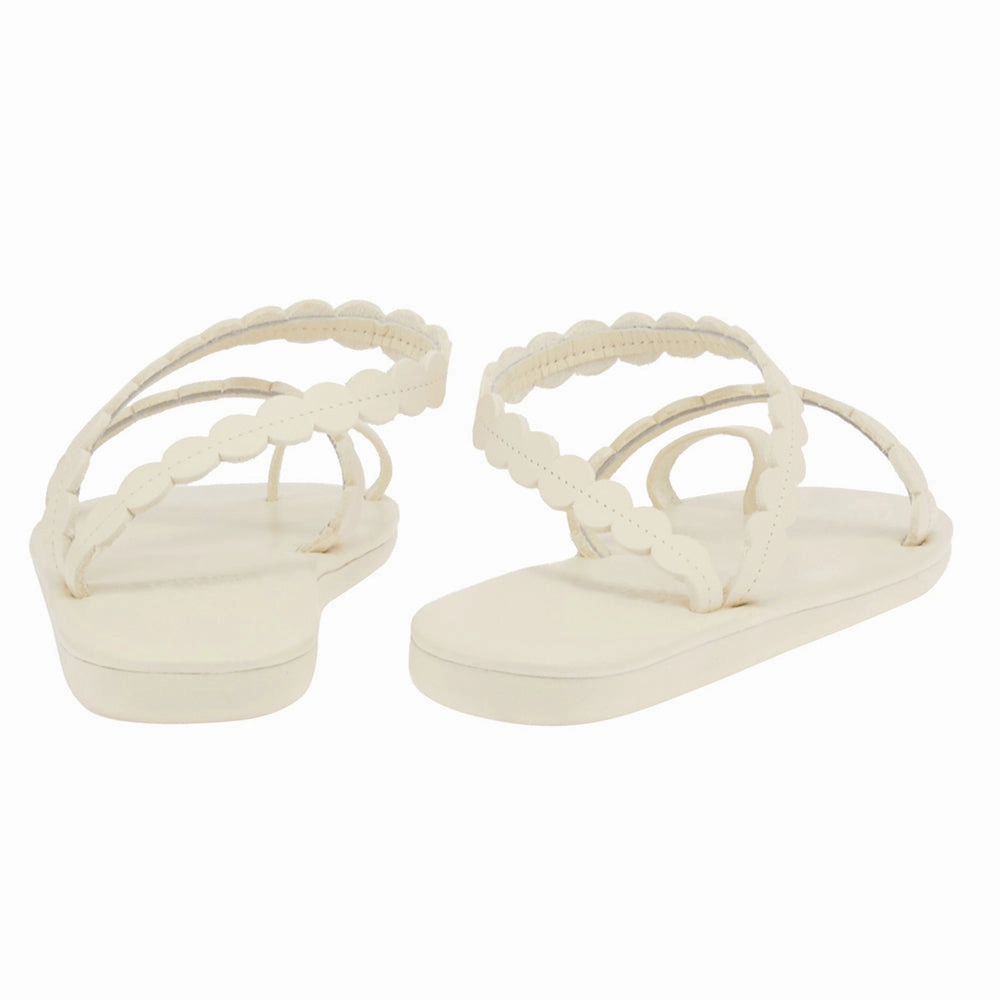 Aura Off White Comfortable Wedge Sandals