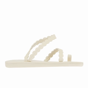 Aura Off White Sandals With Arches