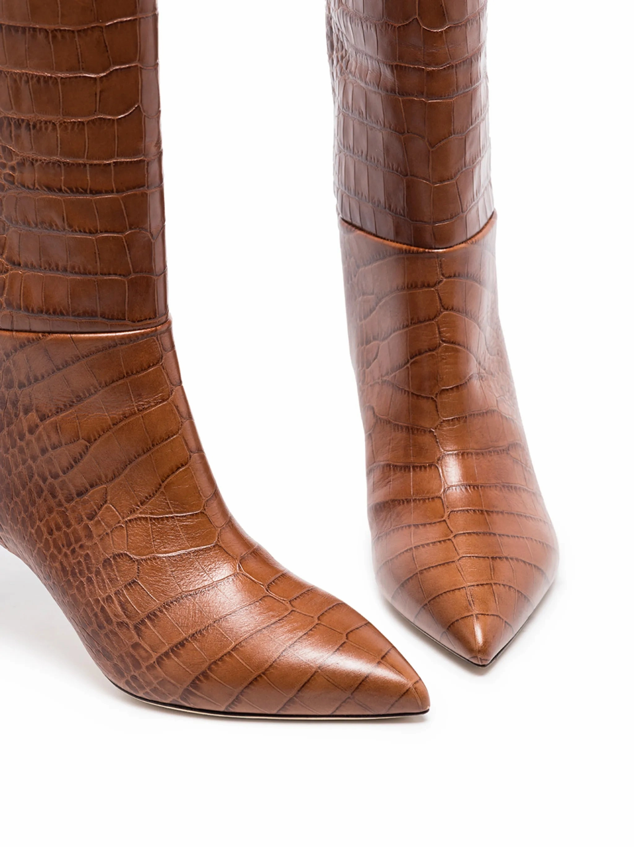 Comfy Knee High Boots crocodile-effect 60mm boots