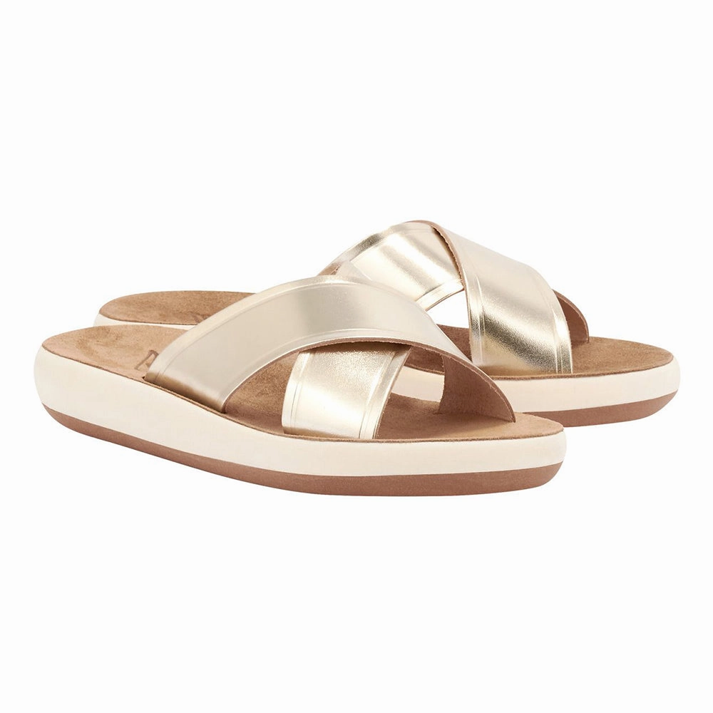 Sandals With Pearls Thais Comfort Platinum