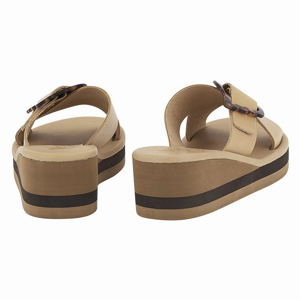 Uneek Sandals Thais Rainbow Natural/Tortoiseshell