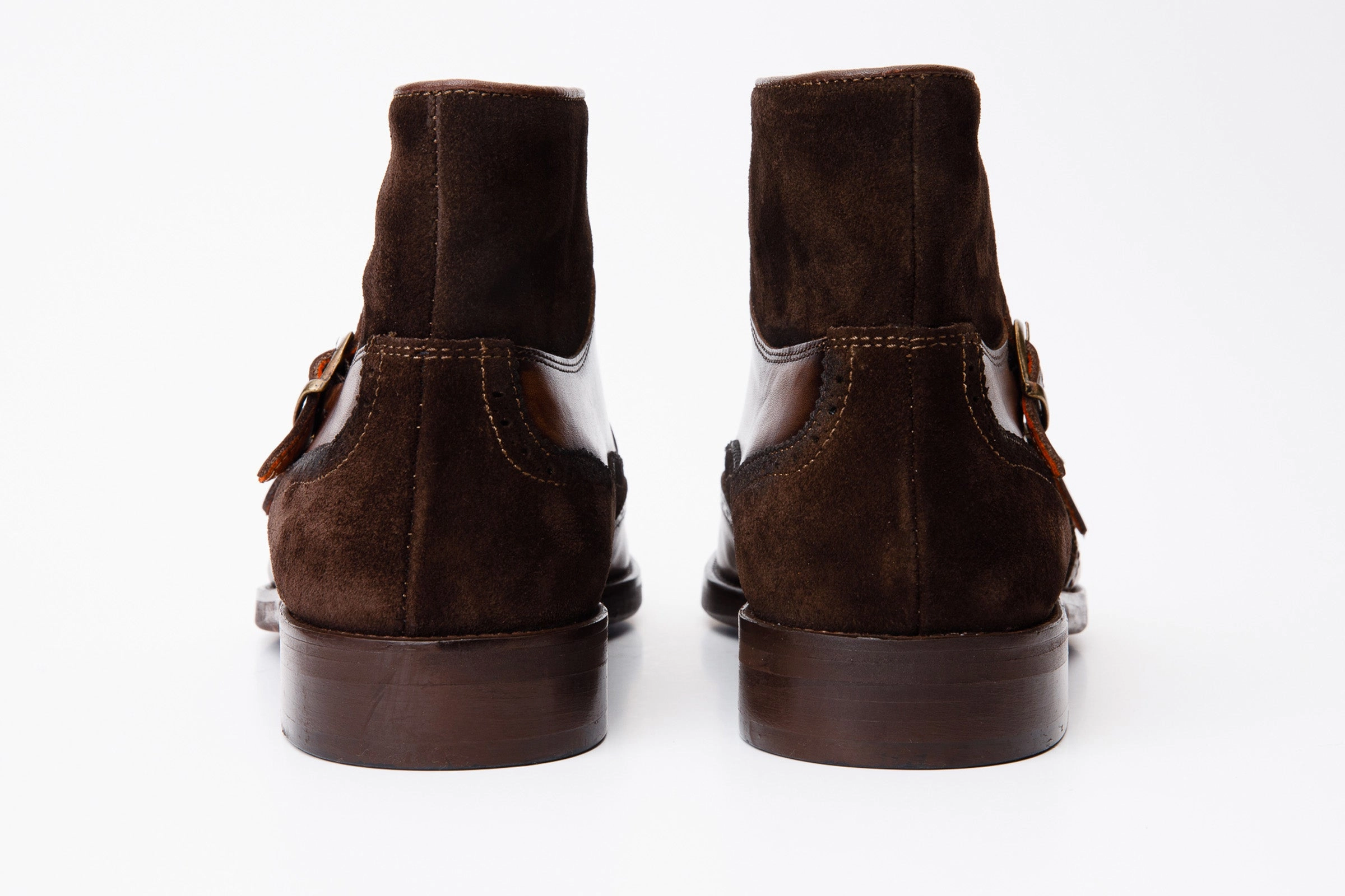 Danner Tactical Boots The Albus Brown Leather & Suede Double Strap Monk Brogue Men Boot