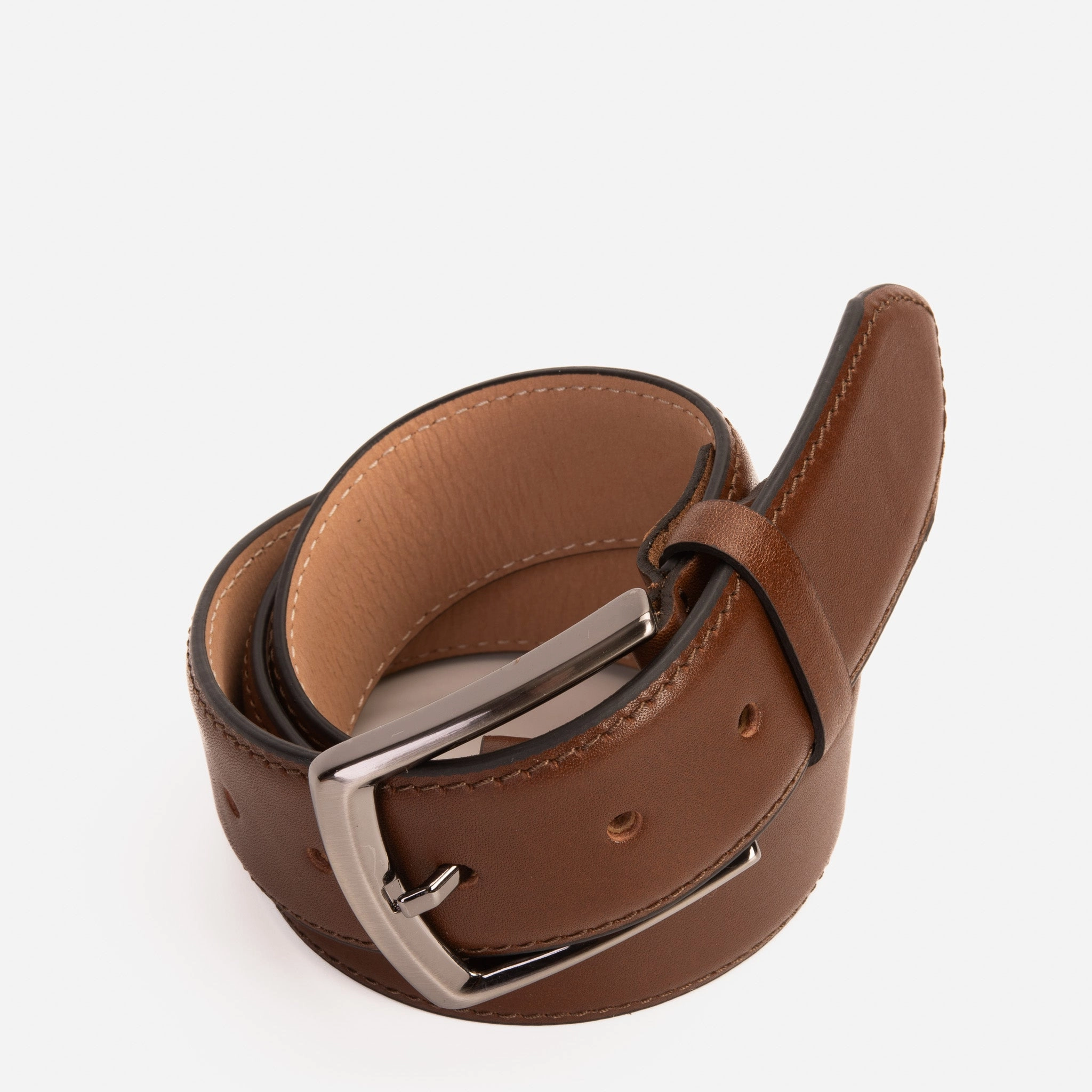 Georgia Boots Athens The Bogota Brown Calfskin Belt