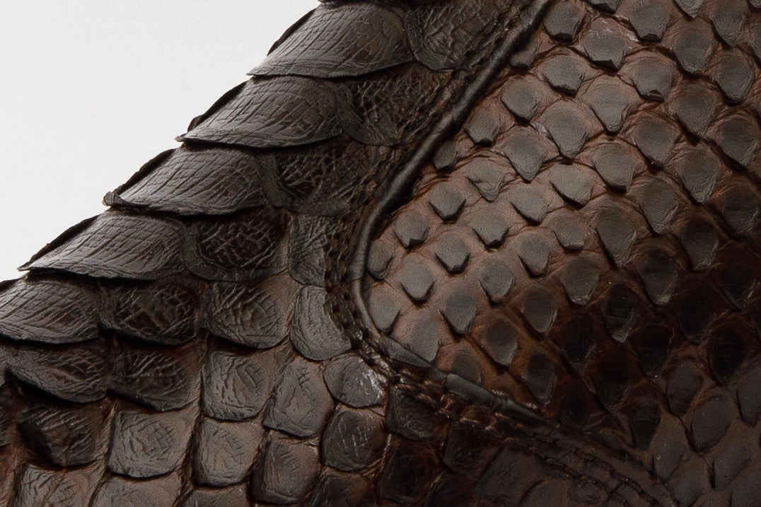 Cowbow Boots The Boss Brown Pythn Snk Zip-Up Leather Men Boot Limited Edition