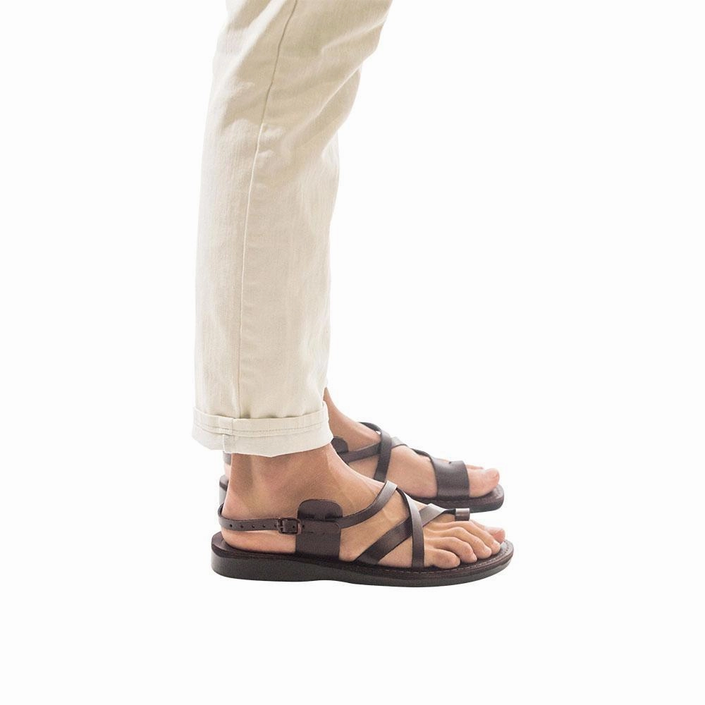 Sam Edleman Sandals The Good Shepherd Buckle - Leather Toe Loop Sandal | Brown