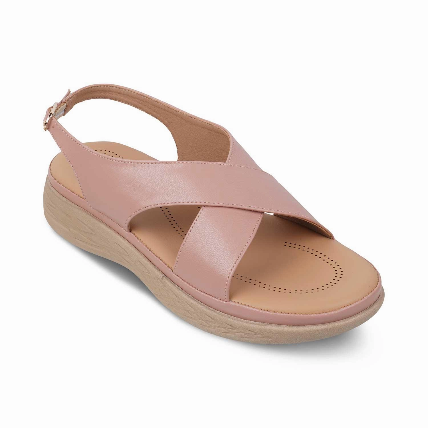 The Havit Pink Women's Casual Wedge Sandals Tresmode Tan Sandals