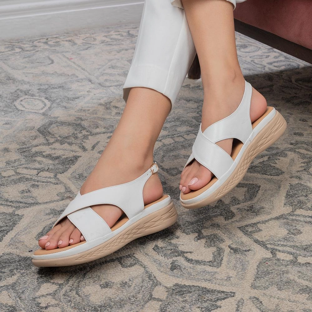 The Havit White Women's Casual Wedge Sandals Tresmode Vionic Sandals On Sale