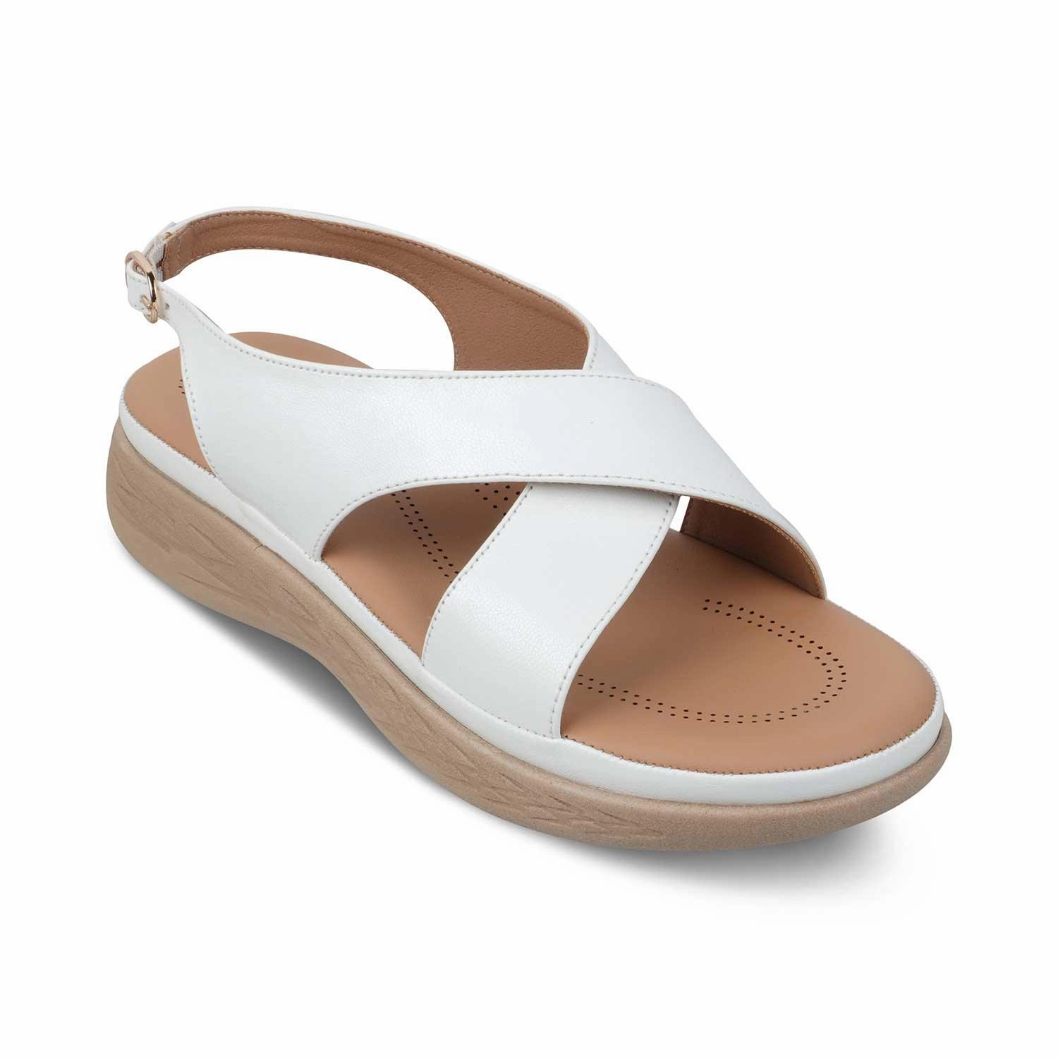 The Havit White Women's Casual Wedge Sandals Tresmode Sandals Online
