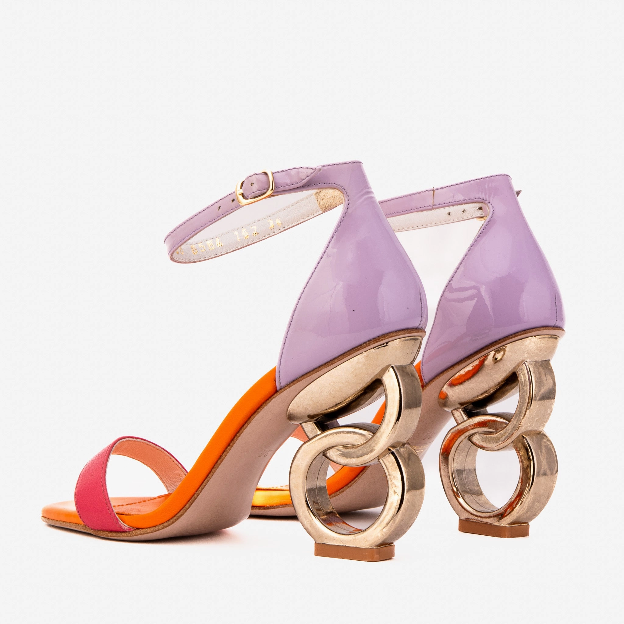 The Helix Heel Multicolor Leather Women Sandal Christian Louboutin Sandals