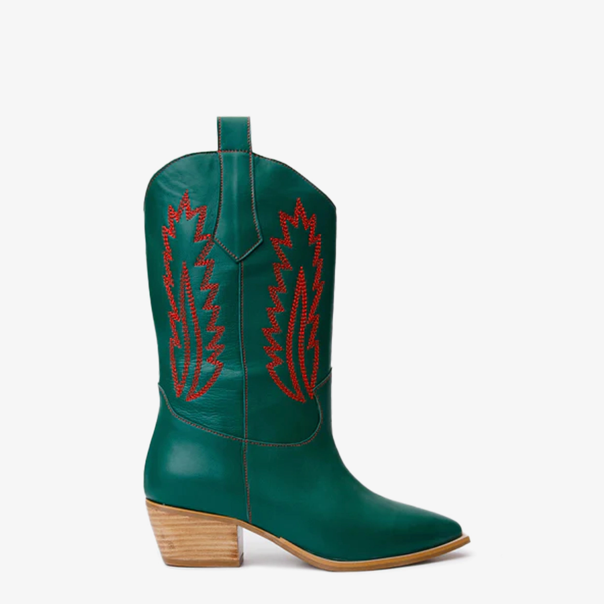 Tall Cowgirl Boots The Togg Green Leather Cowboy Women Boot Final Sale!