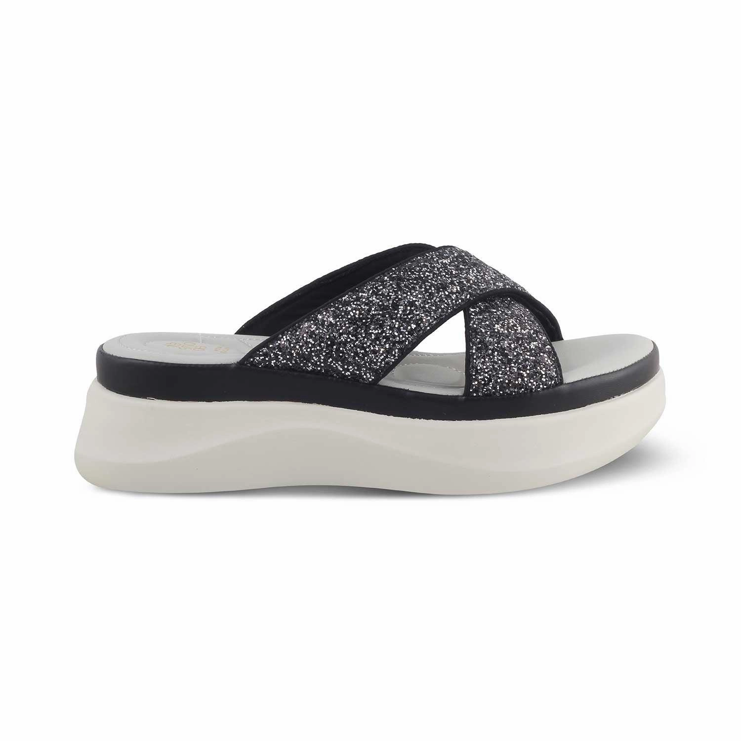 Feet In Sandals The Tolon Black Women's Dress Wedge Sandals Tresmode