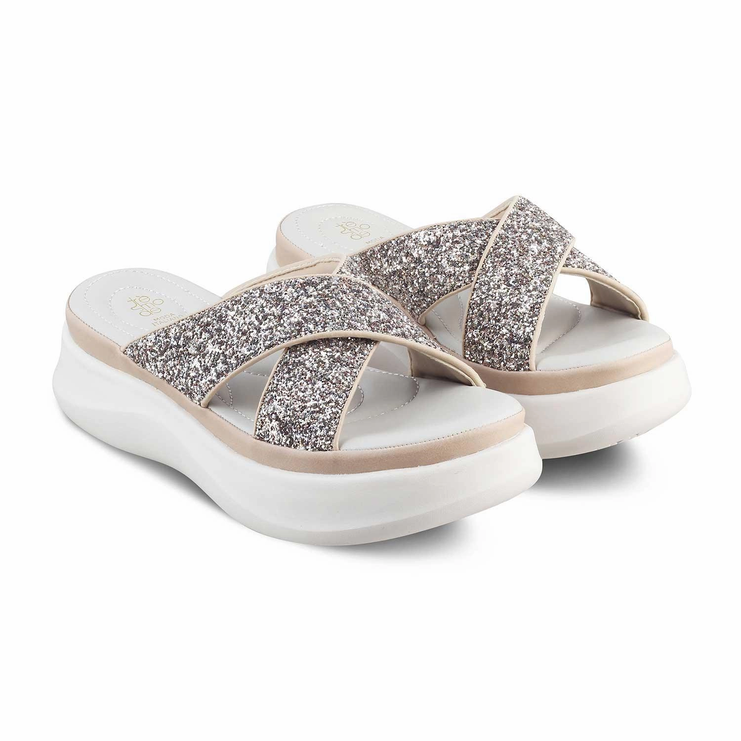 Stiletto Heel Sandals The Tonned Beige Women's Dress Wedges Tresmode