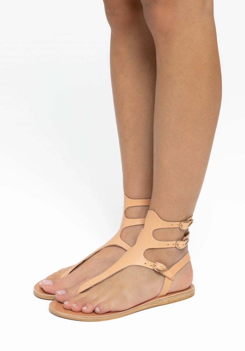 Themis Natural Woven Heeled Sandals