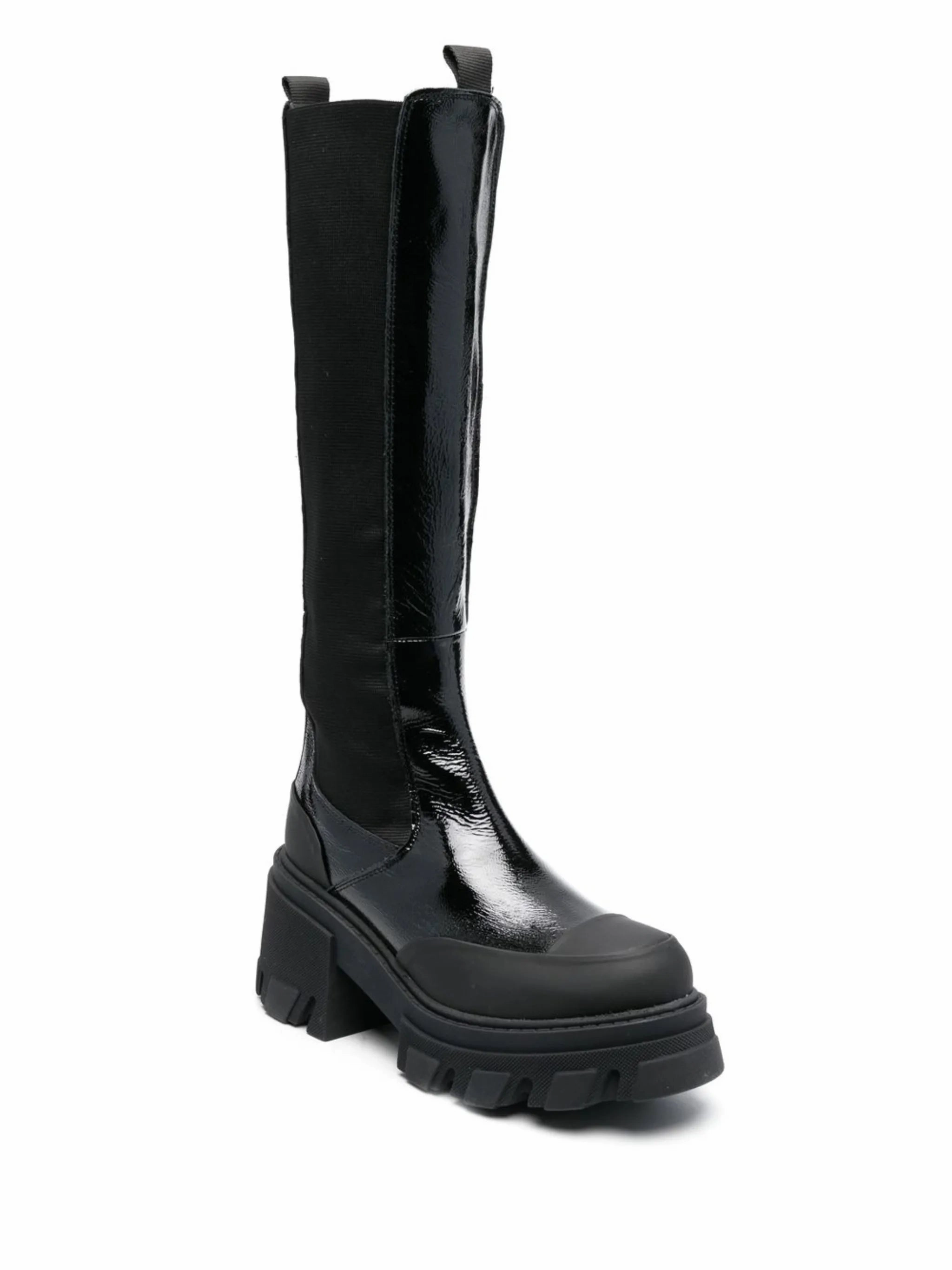 Cleated knee-high boots Open-toed Boots