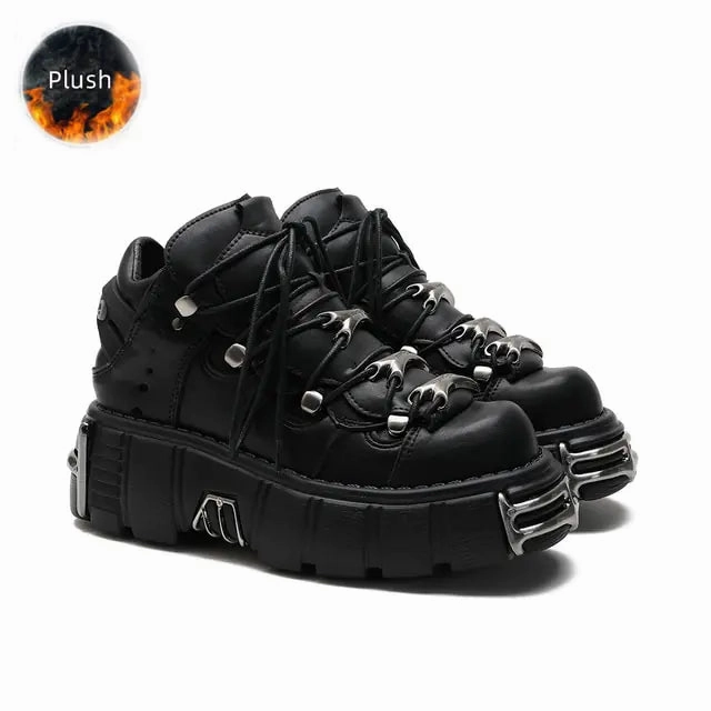 Snowboard Boots Ladies -> Snowboard Boots U-DOUBLE Brand Punk Style Women Shoes