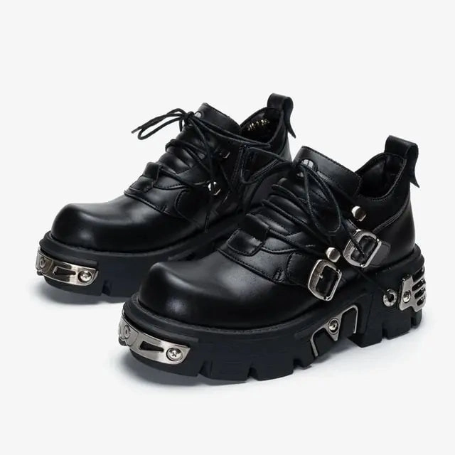 U-DOUBLE Brand Punk Style Women Shoes Fall Ankle Boots