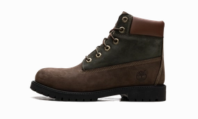 Black High Heel Boots 6 Inch Premium "Dark Brown/Green"