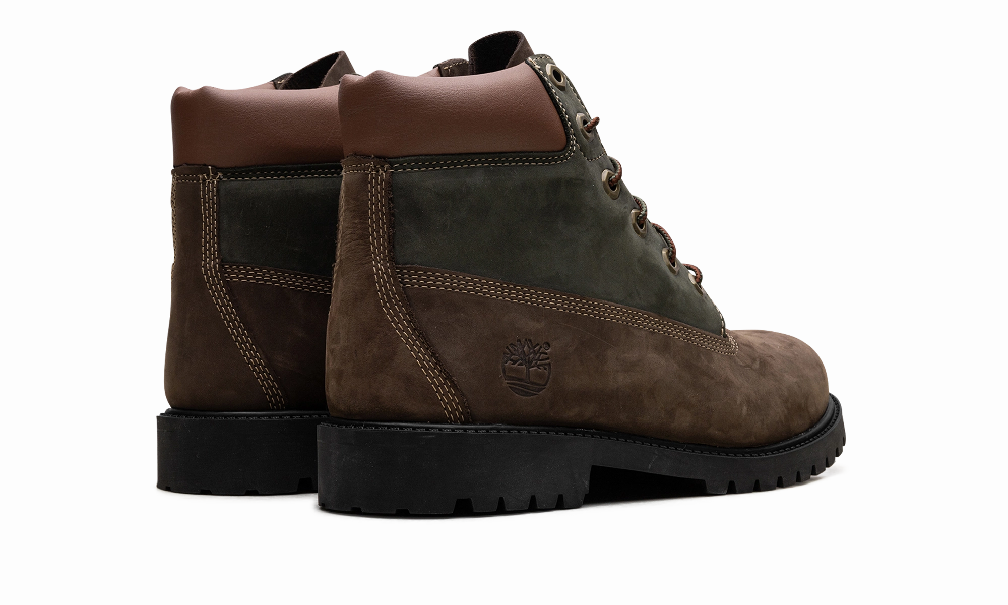 Bloused Boots 6 Inch Premium "Dark Brown/Green"