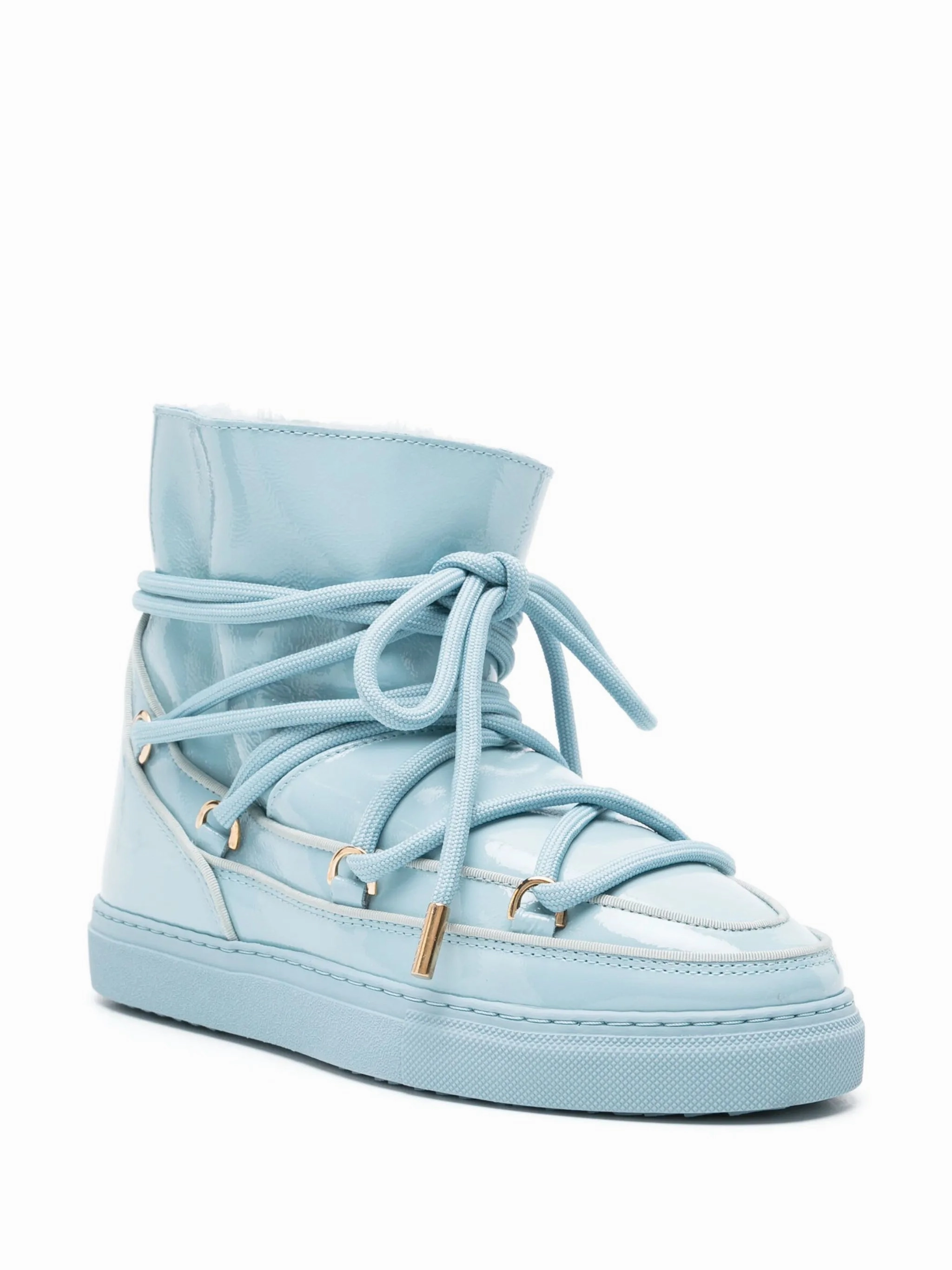 Mid Calf Lace Up Boots Classic leather lace-up boots