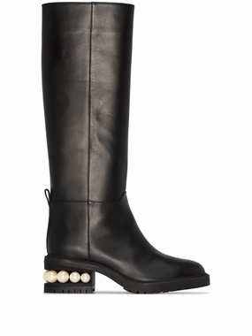 Casati pearl-embellished boots Engineering Boots