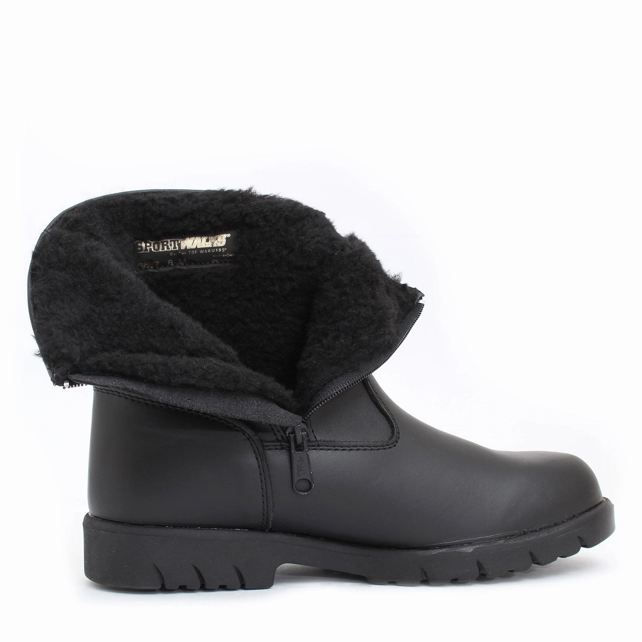 Men's Track Side Zip Commuter Boot Heel Liners For Boots