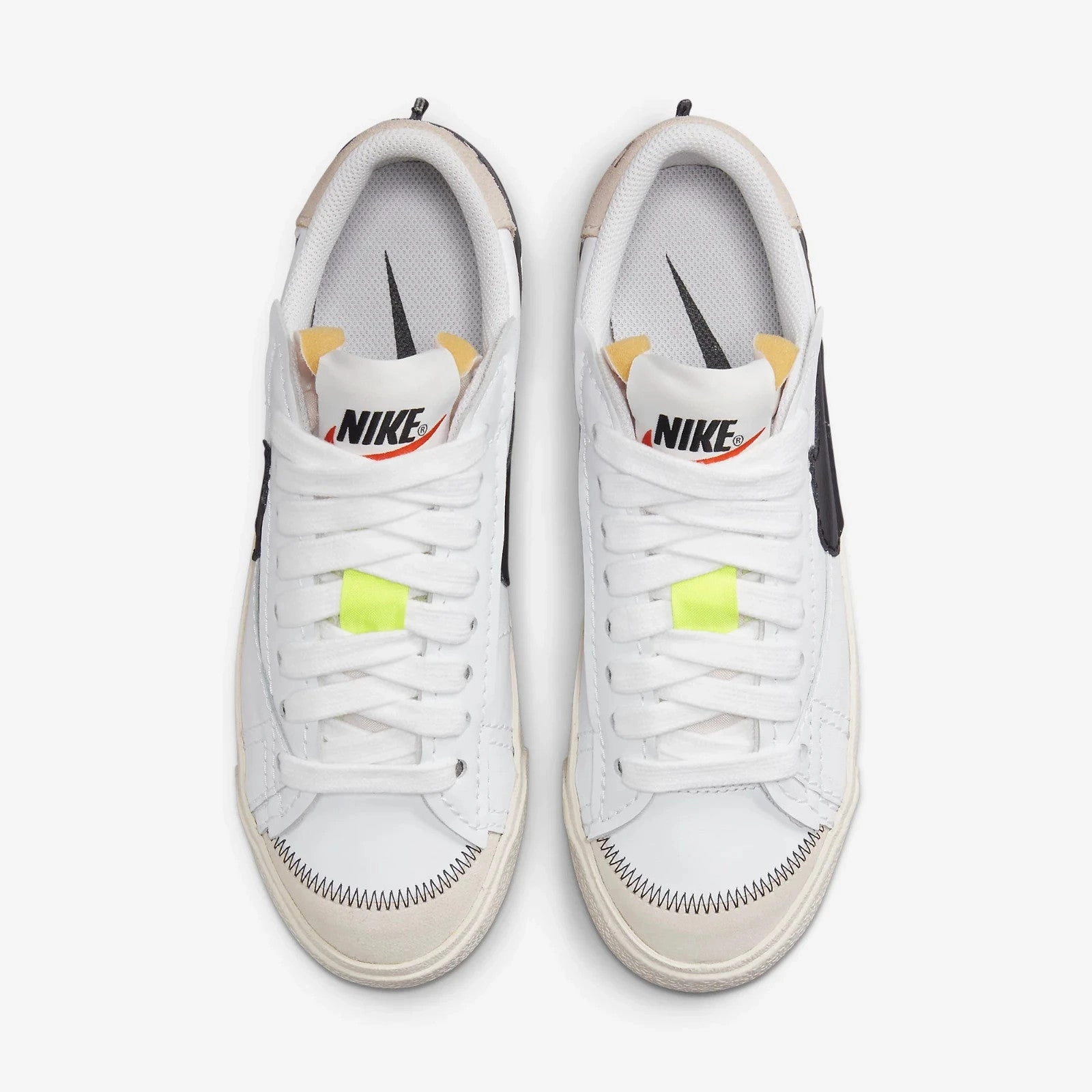 Nike Blazer Low 77 Jumbo DN2158-101 Sneakers Men's White Black Lifestyle Shoes Nike Shoes With Thick Soles