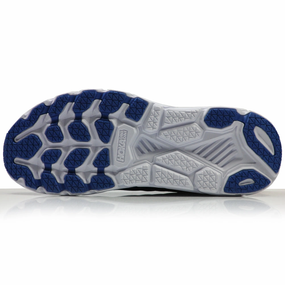 Hoka One One Clifton 6 Men's Running Shoe - Mandarin Red/Imperial Blue Neuropathy