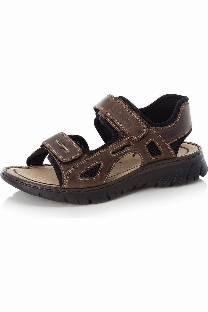 Best Sandals For Arch Support Rieker mens 26761-26 brown walking sandal