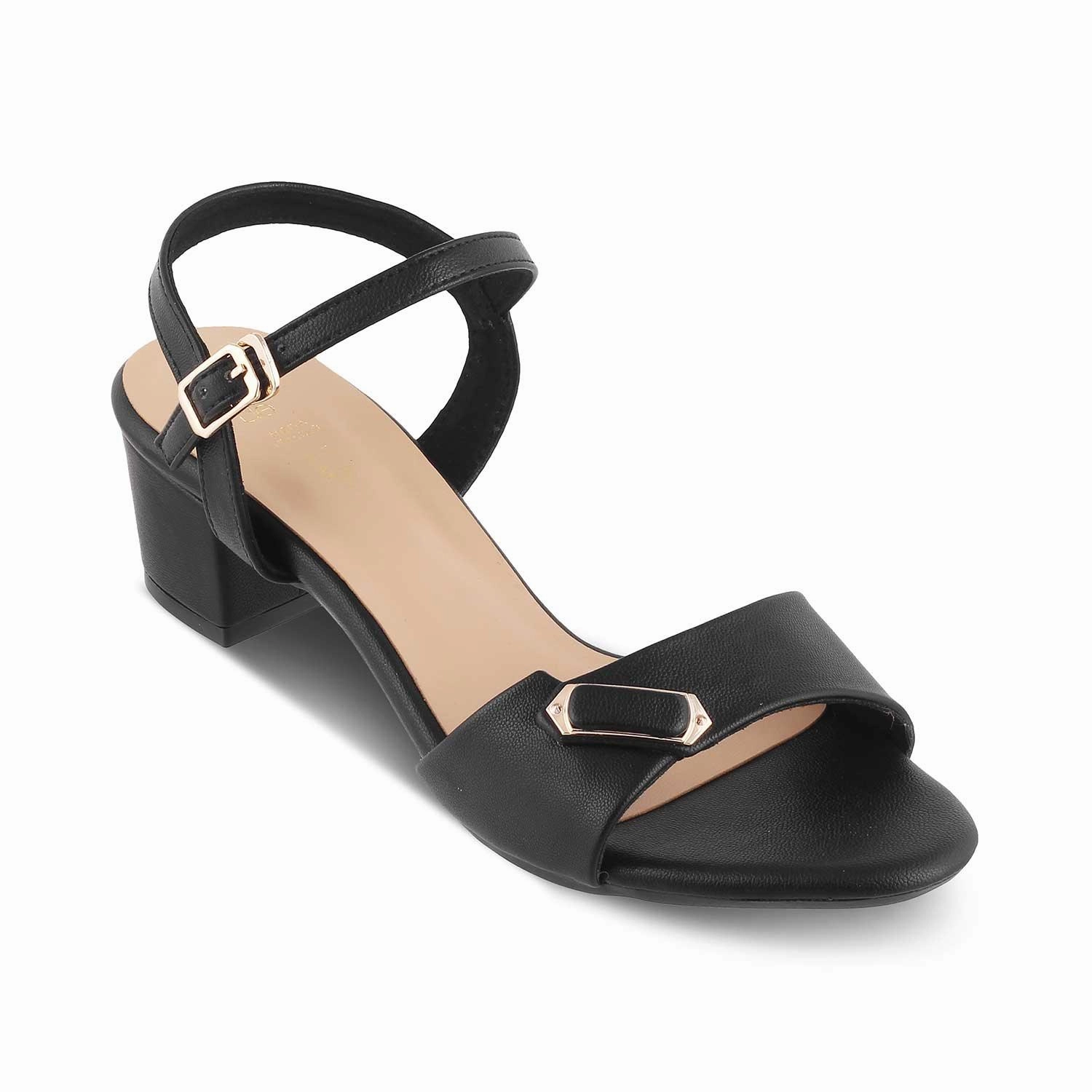 Plastic Sandals The Maui Black Women's Dress Block Heel Sandals Tresmode