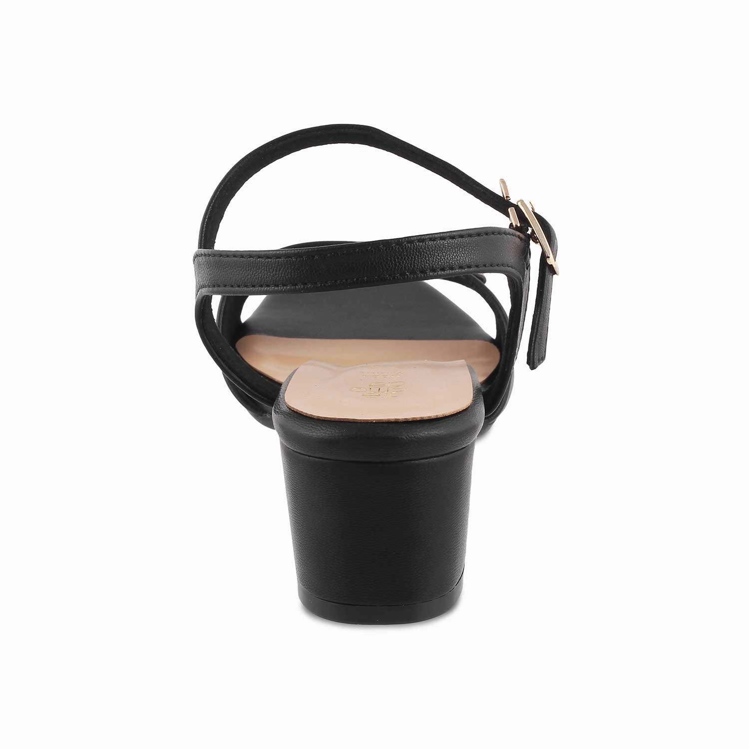 Korkers Sandals The Maui Black Women's Dress Block Heel Sandals Tresmode