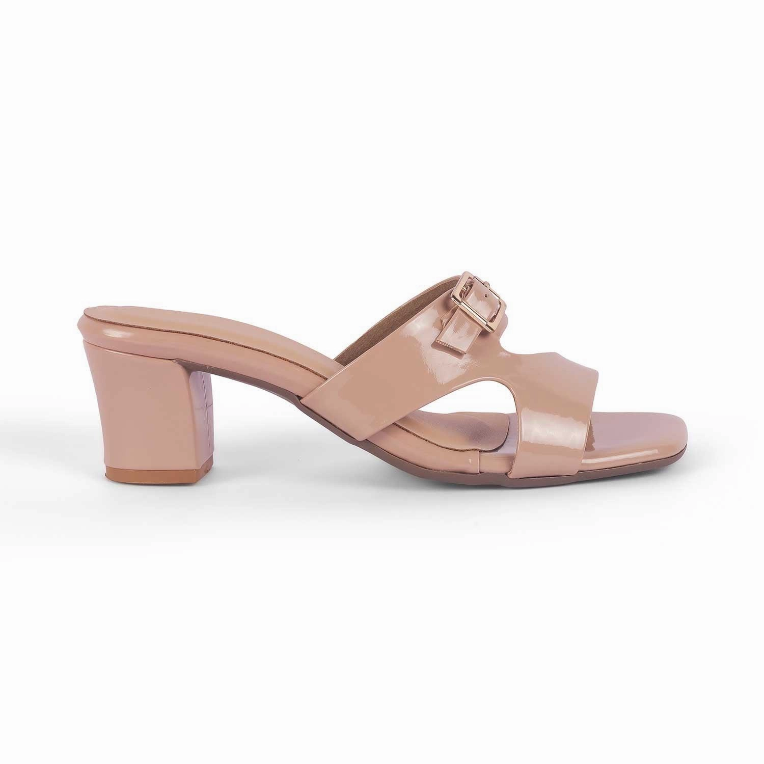 Tresmode Andal Beige Women's Dress Block Heel Sandals Strap Sandals