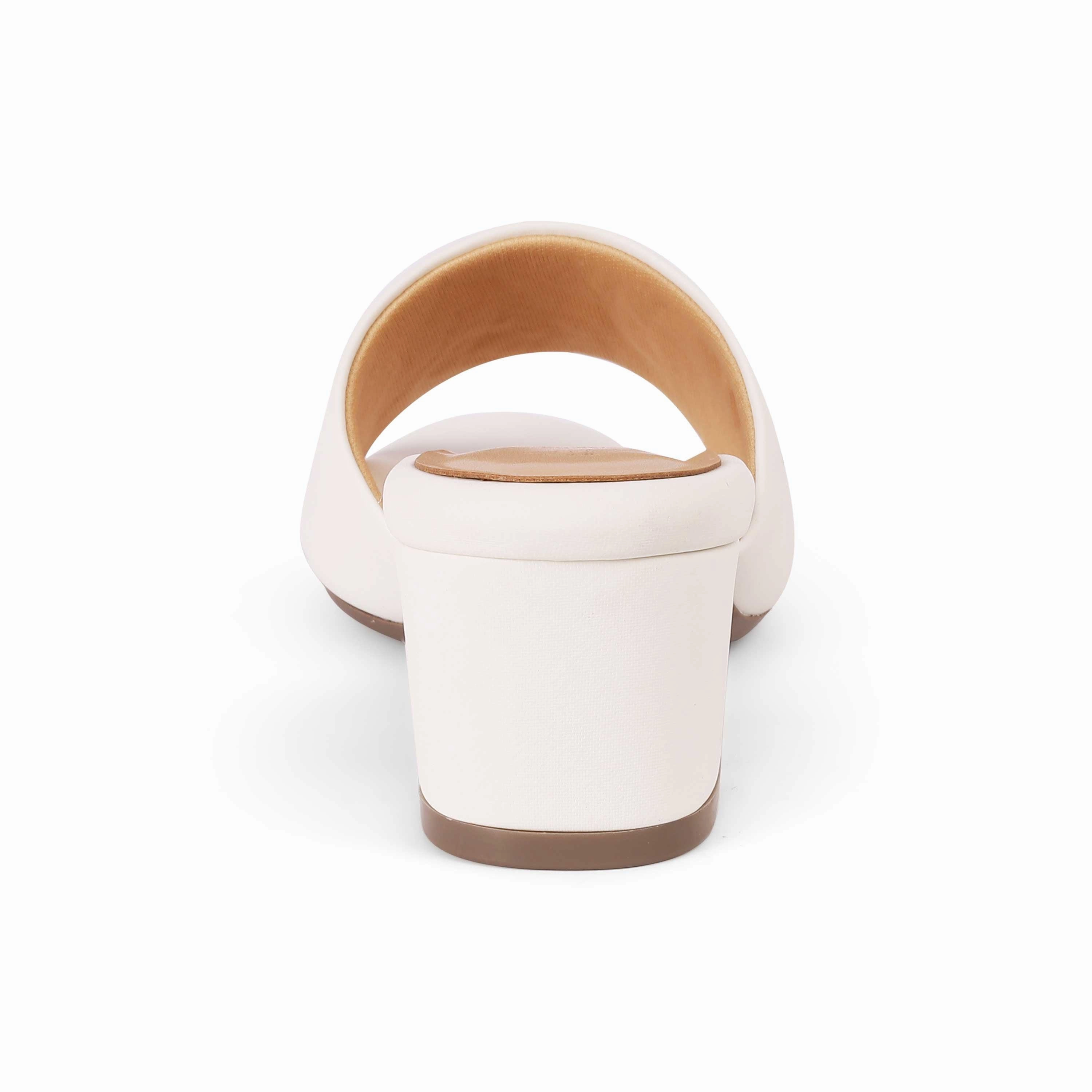 Tresmode Lismule White Women's Casual Block Heel Sandals Athletic Sandals