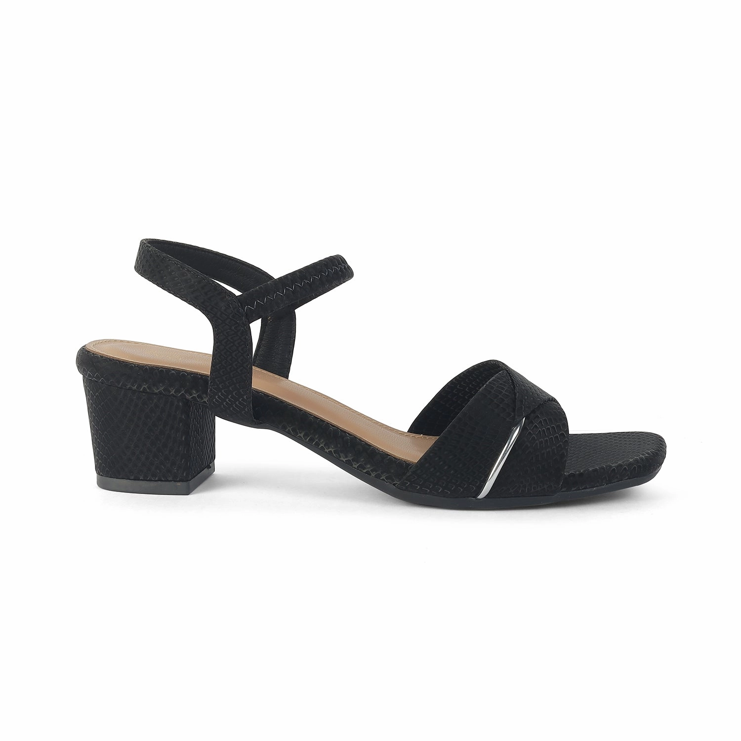 Akira Sandals Tresmode Lux Black Women's Dress Block Heel Sandals