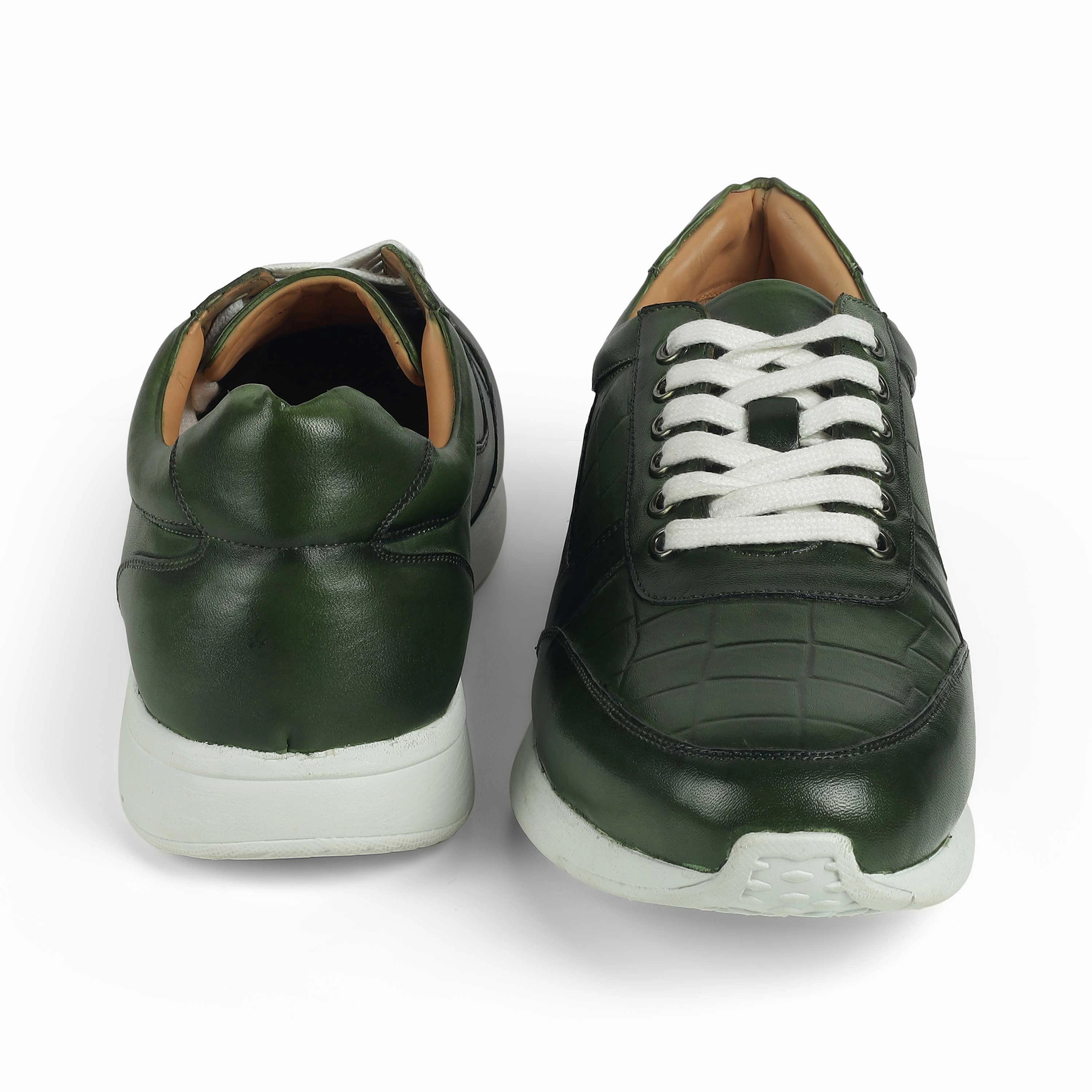 Orthopedic Business Casual Shoes Tresmode Ronca Green Men's Sneakers