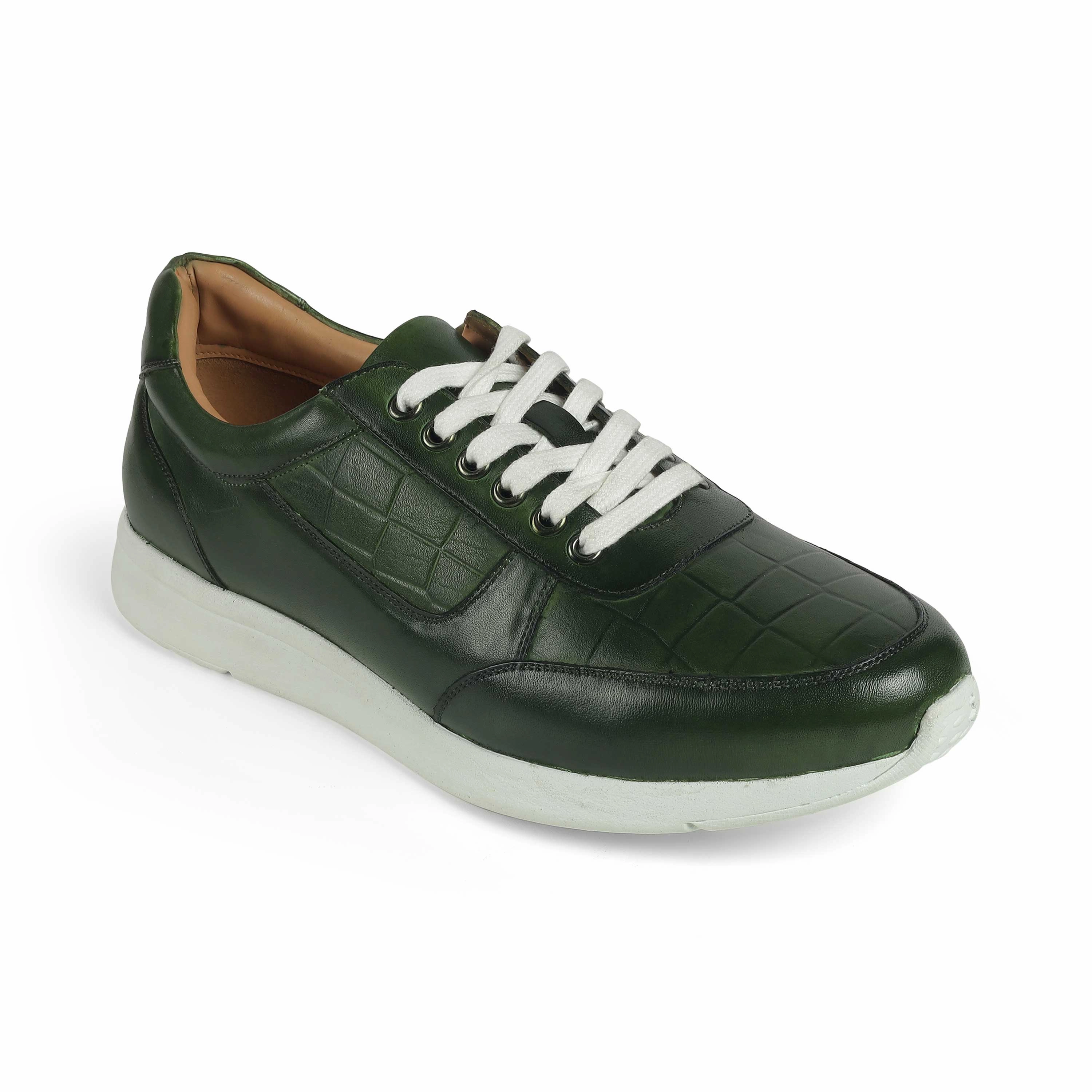 Tiempo Casual Shoes Tresmode Ronca Green Men's Sneakers