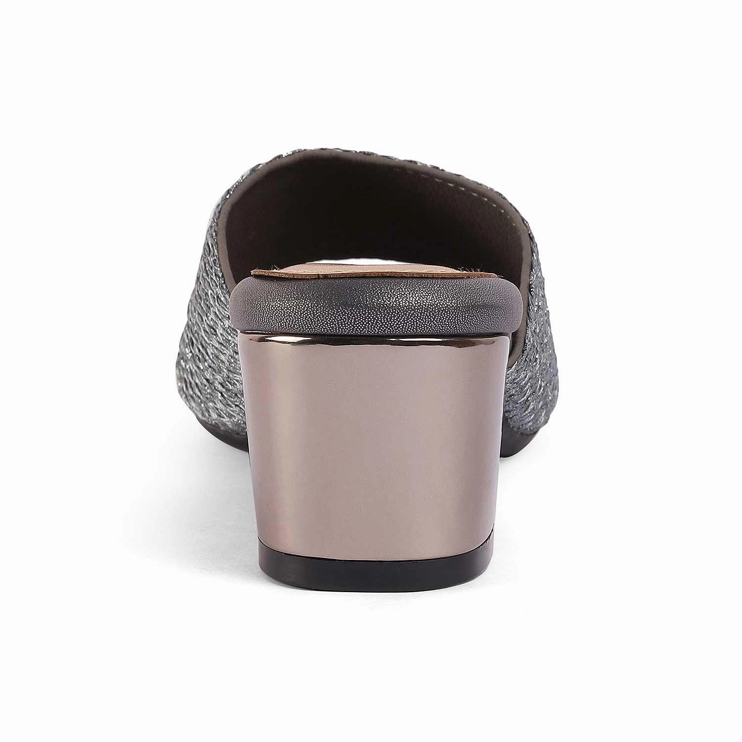 Easy Spirit Sandals Tresmode Shimmer Pewter Women's Dress Block Heel Sandals