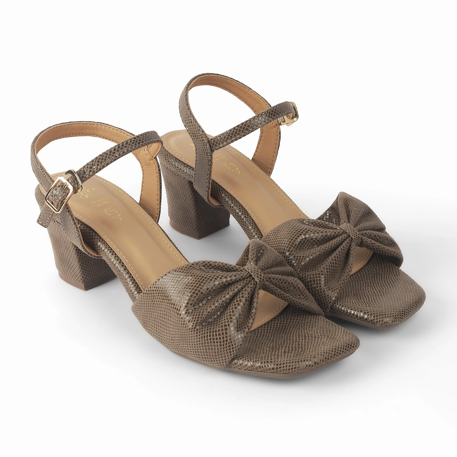 Trekker Sandals Tresmode Trenton Brown Women's Dress Block Heel Sandals